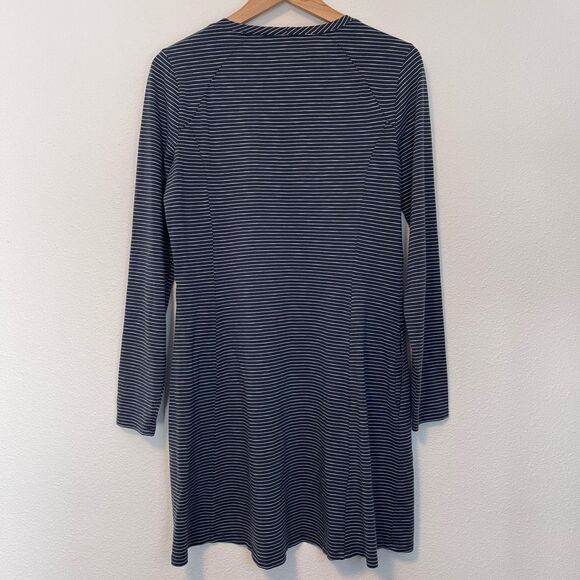 Toad & Co Windmere Striped Long Sleeve Dress Size Large - Picture 7 of 8